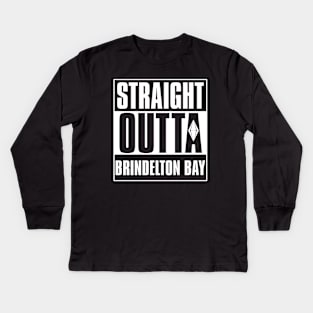 Straight Outta Brindelton Bay Kids Long Sleeve T-Shirt